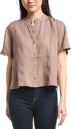 Eileen Fisher Eileen Fisher Mandarin Collar Linen Shirt