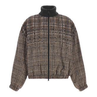 Brunello Cucinelli Dames, Jassen, Bruin, Maat: S Zijde