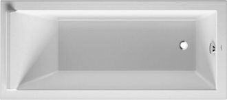 Duravit Ba&ntilde;era Duravit Starck Rectangular 1700x750 Mm, Con Una Inclinaci&oacute;n Dorsal, Con Un Reposacabezas, De Acr&iacute;lico Sanitario, Blanco