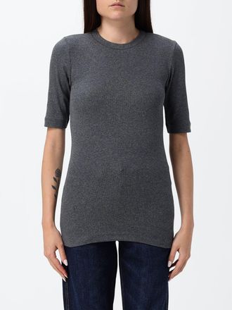Brunello Cucinelli T-shirt girocollo in cotone slim fit con bottone posteriore