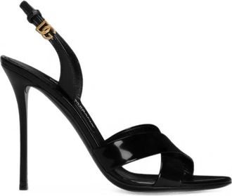 Dolce & Gabbana Keira Sandalen - Dames - Schoenen - Zwart - Maat: 39 EU Zijde