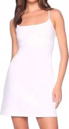Susana Monaco String Scoopneck A-Line Dress In Sugar