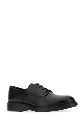 Hogan Mens H704 Derby Black Leather