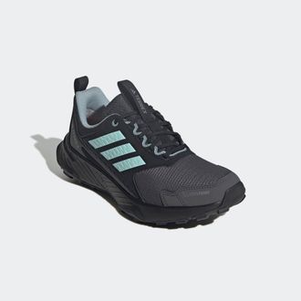 ADIDAS TERREX Trailrunningschuh ADIDAS TERREX TRACEFINDER 2 CLIMAPROOF, Damen, Gr. 38,5, grau (carbon, semi flash aqua, grau six), Synthetik, Textil, Schuhe Trailru