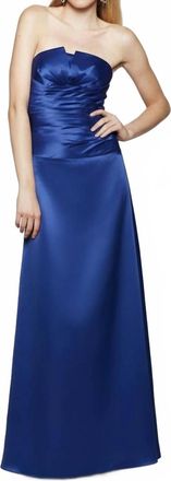 Milano Formals Womens Timeless Grace Gown In Royal Blue