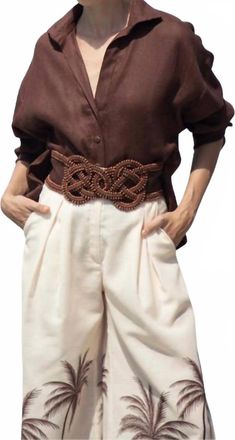 Andres Otalora Si Sabes Shirt In Mocha