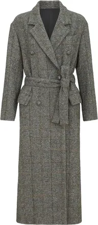 Brunello Cucinelli Check-pattern Double-breasted Coat