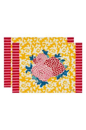 Lisa Corti Juego de 2 Manteles Individuales de Algod&oacute;n 35x548 Arabesco Corolla