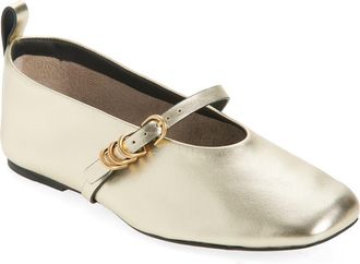 Rag & Bone Spire Mary Jane Flat in Gold at Nordstrom Rack, Size 8.5Us / 38.5Eu