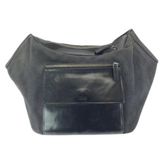 Gucci Pre-owned GG Canvas Leren Heuptas - Heren - Vintage Heuptassen - Zwart - ONE Size - Leer - Vintage