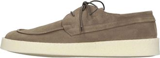 Pantanetti Lace-up platte schoenen - Heren - Veterschoenen - Grijs - 42 EU - Leer - Schoenen