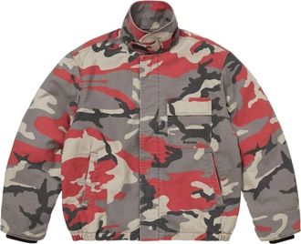 SUPREME x Cordura SS26 Twill Utility Jacket Red Camo SUP-SS26-182-RMO