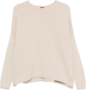 A Punto B Round Neck Dropped Shoulders Relaxed Fit Sweater