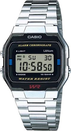 Casio Accessoires, Heren, Grijs, ONE Size, Vintage A163Wa-1Qes Digitale Horloge