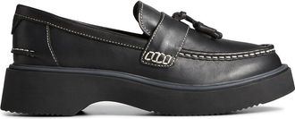 Sperry Top-Sider Bayside Womens Flat Shoes Black : 6.5 M (B), Cotton