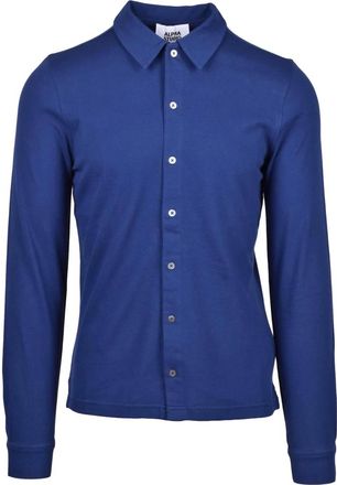 Alpha Studio Casual overhemd - Heren - Overhemden - Blauw - Maat: 2XL Katoen