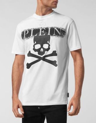 Philipp Plein T-Shirt Round Neck Redefined Men in White/black at Nordstrom, Size Xxx-Large