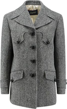 Seafarer Chaqueta de Tweed Espiga - Jackets - Mujer - Gris - S