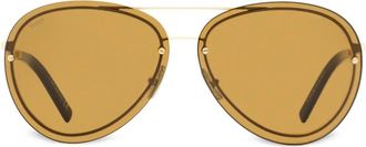 Tod's Occhiali da sole con montatura stile pilota - Oro