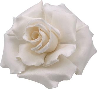 Chanel Vintage zijden broche van Chanel met camelia-motief