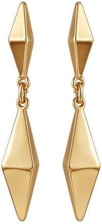 Vince Camuto Pyramid Linear Drop Earrings in Gold at Nordstrom Rack