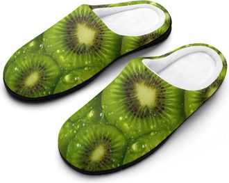 Generic Kiwi Print Mens Slippers Comfortable And Non-slip Cotton Slipper Shoe for House