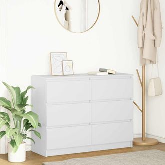 Berkfield Home Sideboard White 100x35x76 cm Engineered Wood | Size: 100 x 35 x 76 cm