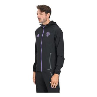 adidas Manchester United Zip Jumper Black - male - Adidas - Zip-throughs - Black - 2XL - Sweatshirts & Hoodies