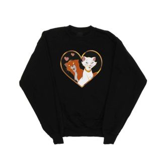 Disney Dames/Dames The Aristocats Hart Sweatshirt (Zwart)