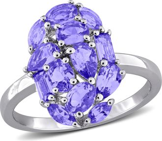 Mimi & Max Multi-Shape Gemstone Cluster Ring Sterling Silver