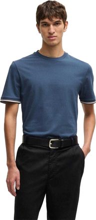 HUGO BOSS Heren Hbb Thompson 04 Premium Katoen Regular T-Shirt (Medium Blauw)