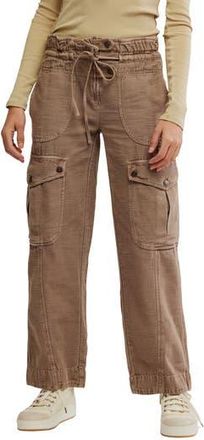 Free People Park Ave Cotton Cargo Pants in Dusted Cocoa at Nordstrom Rack, Size X-Small