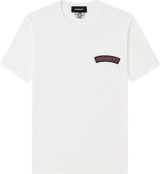 Dsquared2 White Regular Logo T-Shirt