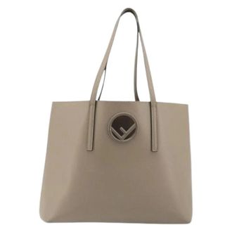 Fendi Pre-owned Vintage Tote Bag - Dames - Vintage Shopper - Grijs - ONE Size - Leer - Vintage