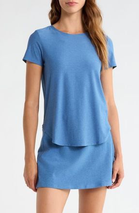 Beyond Yoga On the Down Low T-Shirt in Washed Denim at Nordstrom, Size X-Small