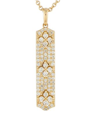 Luxury Bazaar 14kt geelgouden halsketting met diamant