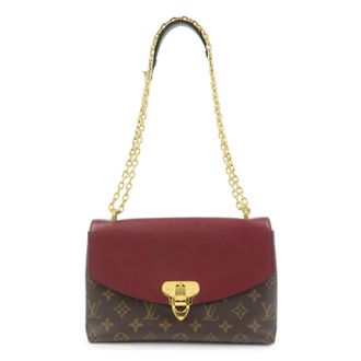 Louis Vuitton Saint Placide Monogram Canvas And Leather Brown Canvas Handbag (Pre-Owned)