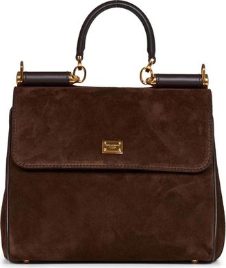 Dolce & Gabbana Kleine My Sicily Handtas - Dames - Handtassen - Bruin - ONE Size - Leer - Tassen
