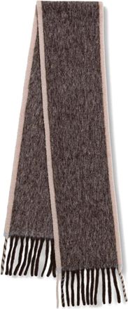 Liviana Conti fringed-hem scarf - Marrone