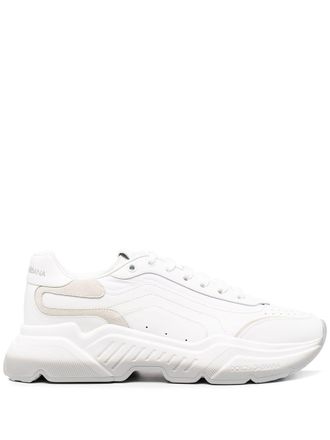 Dolce & Gabbana Daymaster low-top sneakers - men - Leather/Leather/Rubber/Fabric - 40 - White