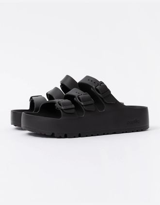 Birkenstock Womens Birkenstock Papillio Florida Womens EVA Platform Sandals - Black - Size: 5.5/C
