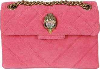 Kurt Geiger Chevron-Pattern Quilted Shoulder Bag With Gold-Tone Accents