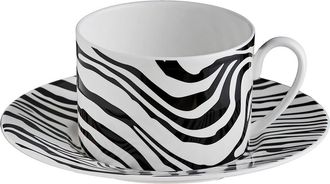Roberto Cavalli Tea Cup & Saucer with Luxury Box in Zebrage at Nordstrom