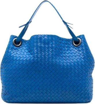 Bottega Veneta Pre-owned Shoulder Bags, female, Blue, Size: ONE SIZE Pre-owned Vintage Shoulder Bag