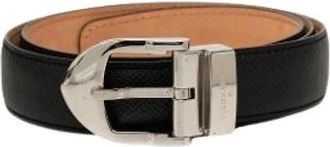 Louis Vuitton Pre-owned Vintage Taiga Leren Riem - Dames - Vintage Accessoires - Zwart - ONE Size - Leer - Vintage