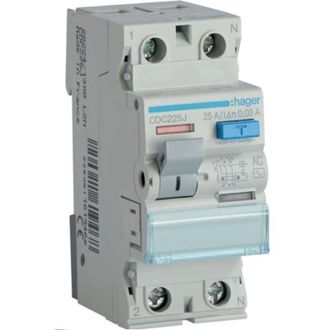 OEM Interruptor Diferencial Hager 1p+n 25a 30ma Cdc225j