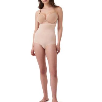 Spanx Higher Power Panties Womens Soft Nude Tummy Control Shapewear GBO3971