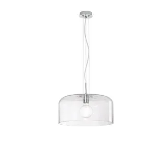 Luce-Ambiente-Design Luz de techo de vidrio transparente 40 cm