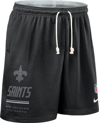 Nike New Orleans Saints Sideline Reversible Nike Mens Dri-FIT NFL Shorts in Black | 03BF0G9H7W-MDC
