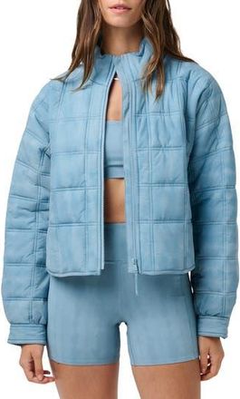 Travis Mathew City Edge Quilted Jacket in Smoke Blue Multi at Nordstrom Rack, Size X-Large